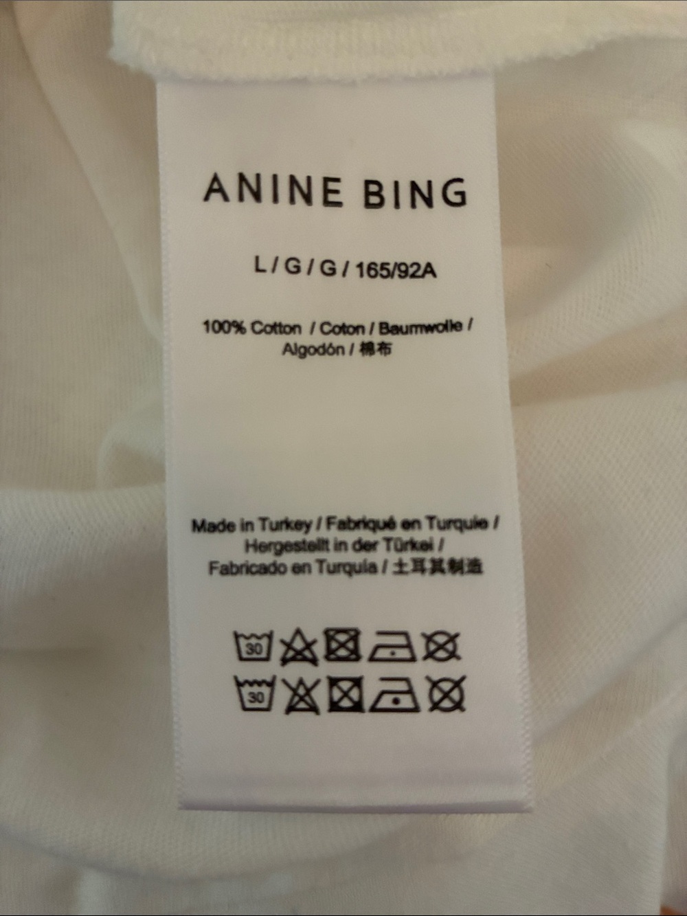 Anine Bing Cade Tee with Hearts (Ivory & Black) - Picture 16 of 17